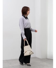 Te chichi 【雑誌掲載アイテム】ダブルクロスイージーワイドパンツ