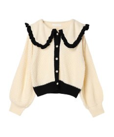 Green Parks ・Ｐｅｔｉｔ　Ｆｌｅｕｒ　ビッグカラーニットカーデ