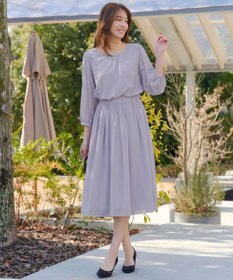 Tiaclasse L ブラウジングシフォンワンピース