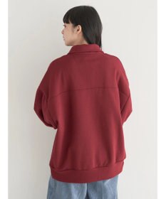 earth music&ecology ハーフジップロゴチュニック