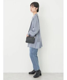 earth music&ecology バックヘムプリーツチュニック