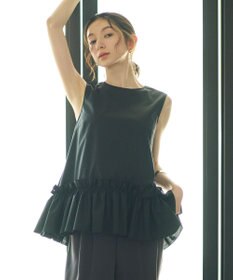 #Newans タックフリルヘムシャツ