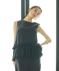 #Newans タックフリルヘムシャツ