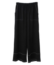 Green Parks 配色ステッチ楊柳イージーパンツ