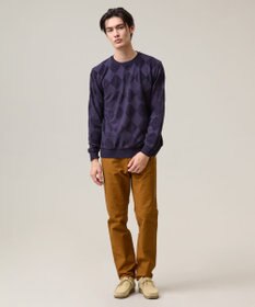 J.PRESS MEN アーガイルワントーンリンクス ロングスリーブ Tシャツ