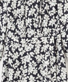 J.PRESS LADIES 【洗える】スパンフラワープリント  ワンピース