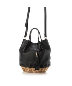 UNBILLION perche 牛革×ヤナギ底2wayトートバッグ