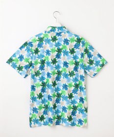 23区GOLF 【MEN】【キングサイズ/UVカット】草花柄プリントポロシャツ