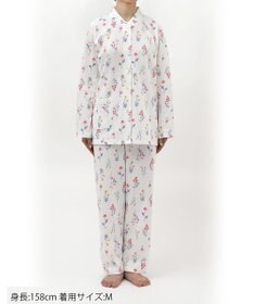 Wing パジャマ 綿混(本体) あったか 冬 長袖 長ズボン レディース EP6021 ウイング／ワコール