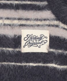 WEGO 【ユニセックス着用ITEM】シャギーボーダーニットパーカー