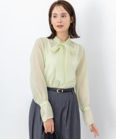 組曲 L 【WEB限定】シャイニーオーガンボウタイ付き ブラウス