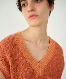 GRACE CONTINENTAL カノコショートニットトップ