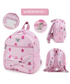 Mother garden マザーガーデン 野いちご 子供用 リュックサック 【Sサイズ】　《レトロストロベリー柄》