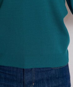 Tiaclasse L 【新色追加・洗える】異素材パフ袖トップス