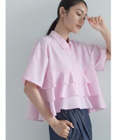 Te chichi 半袖ティアードフリルクロップトシャツ
