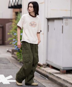 WEGO 【ユニセックス着用ITEM/MLサイズ展開】コンパクトフィットグラフィックリンガーT（SS）