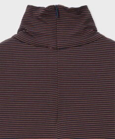 Paul Smith カラースリーブ ハイネック ボーダー カットソー