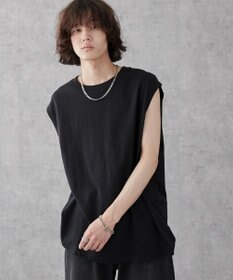 WEGO 【5色3サイズ展開/ユニセックス着用ITEM/洗える/綿100%】スリーブレスコットンT