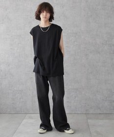 WEGO 【5色3サイズ展開/ユニセックス着用ITEM/洗える/綿100%】スリーブレスコットンT