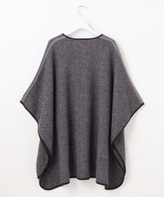 自由区 ヘリンボーン ポンチョ