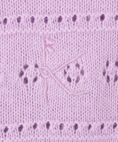 組曲 KIDS 【110-140㎝】フラワーアイレット カーディガン