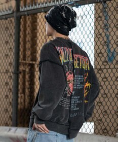 WEGO 【ユニセックス着用ITEM】ヴィンテージグラフィックドッキングプルオーバー