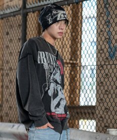 WEGO 【ユニセックス着用ITEM】ヴィンテージグラフィックドッキングプルオーバー