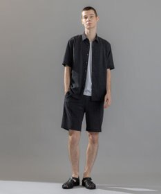 JOSEPH HOMME 新素材【通気性/洗える/ストレッチ】トリコワッシャーストレッチ　レギュラーカラー半袖シャツ