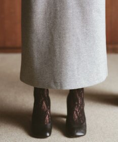 #Newans 【洗濯機可能/セットアップ】ナローシルエットエアリースカート