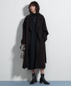 ICB L 【新色追加・洗える】 パウダリーリブ ハイネックプルオーバー