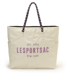LeSportsac LARGE 2 WAY TOTE/2ウェイビスケットベージュ/ディープシー