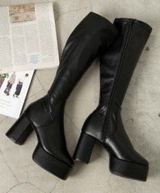 WEGO ストーム付きヒールロングブーツ