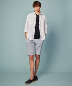 JOSEPH ABBOUD 【キングサイズ・オーガニックコットン/サスティナブル】JOE COTTON プリッセリバー リバーシブル シャツ