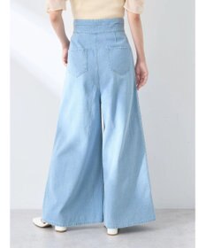 earth music&ecology ダブルベルトデザインワイドパンツ