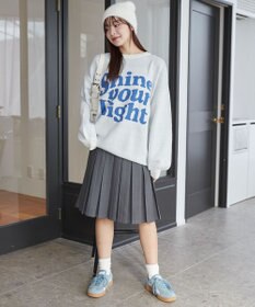 WEGO グラフィックBIGニットプルオーバー