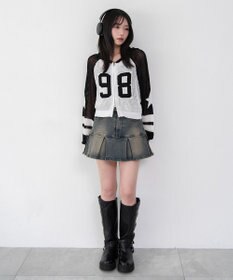 WEGO ラグランメッシュニットパーカー