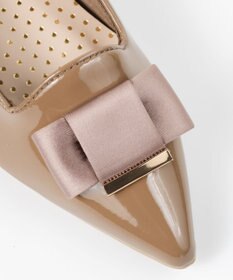 BONTRE 【PRECIEUX JOUET/プレシュウジュエ】ポインテッドリボンパンプス