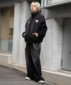 WEGO 【ユニセックス着用ITEM/リバーシブル/2WAY】リバーシブルフリースブルゾン