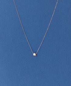 Phoebe 【K10RG】ワンドロップパールビジューネックレス/全長:40cm