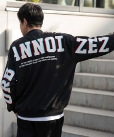 WEGO 【2点SET】アクセ付き裏シャギーグラフィックプルオーバー