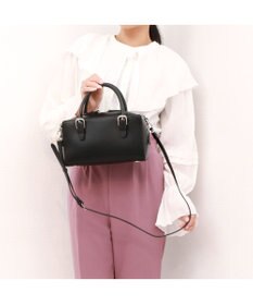 UNBILLION 【テレビ ドラマ着用アイテム】カシュカシュ cachecache / ベルトディテール横長ボストンバッグ