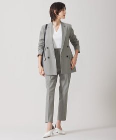 ICB 【接触冷感・UVケア・撥水・洗える】 LooseWeave ダブルブレストジャケット