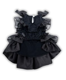 PET PARADISE cherircouture 接触冷感リボンワンピース 《ブラック》 小型犬