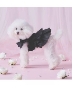 PET PARADISE cherircouture 接触冷感リボンワンピース 《ブラック》 小型犬