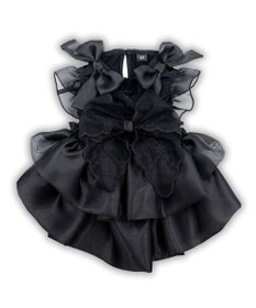 PET PARADISE cherircouture 接触冷感リボンワンピース 《ブラック》 小型犬