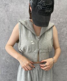 WEGO ヴィンテージウォッシュWジップN／Sパーカー