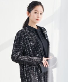 ICB 【セットアップ着用可能】ロービングツイード ノーカラージャケット