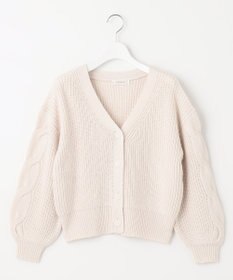 Feroux 【洗える】サイドケーブルバルキー カーディガン