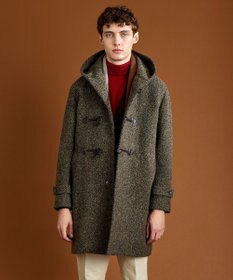 JOSEPH ABBOUD 【キングサイズ・軽量/シェットランドツィード/インポート素材】 シェットランドツィード ダッフルコート