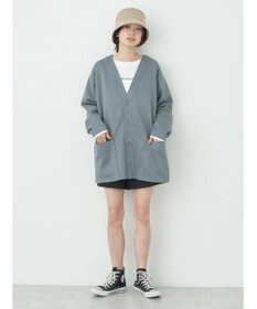 earth music&ecology ヘリンボーン調Ｖネックカーディガン